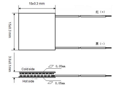 Thermoelectric cooling module TES1-03102
